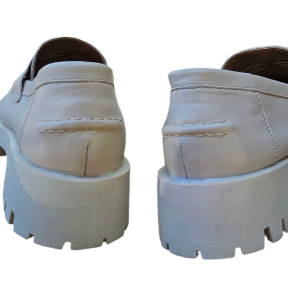 Steve Madden Classic Lawrence Chunky Cream/Bone Leah Slip-On Loafers Shoes NWOT - Picture 7 of 8